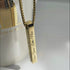 personalisierte namenskette gold uniqal